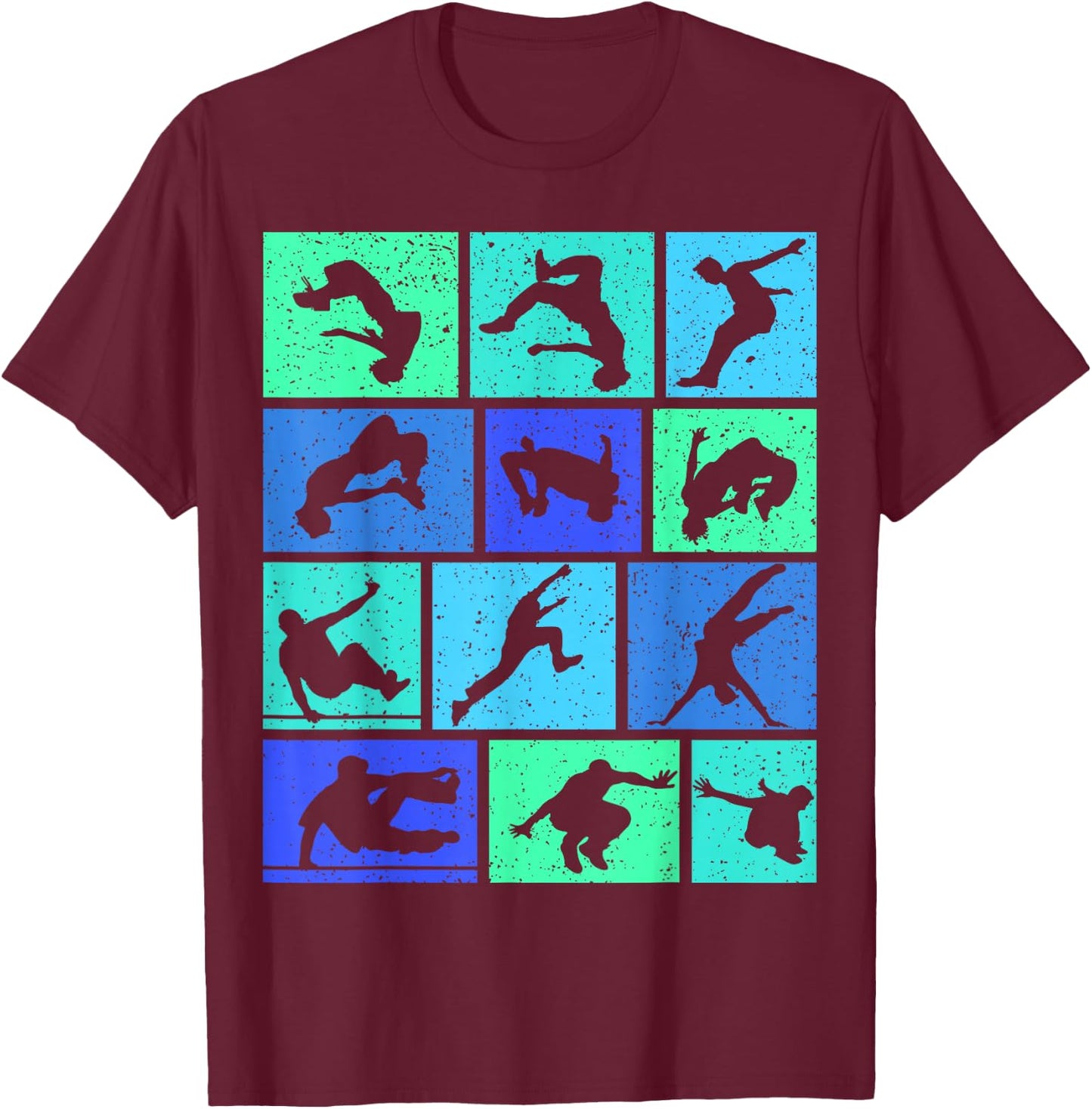 Parkour Parcouring Parcour Children's Boys T-Shirt - T-Shirt | Maroon