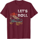 Roller Skates Running 70s 80s Roller Skating Inline Skater T-Shirt - T-Shirt | Maroon