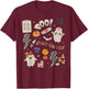 Boo Spooky PEDS Crew Ghost Pediatric Nurse Halloween T-Shirt - T-Shirt | Maroon