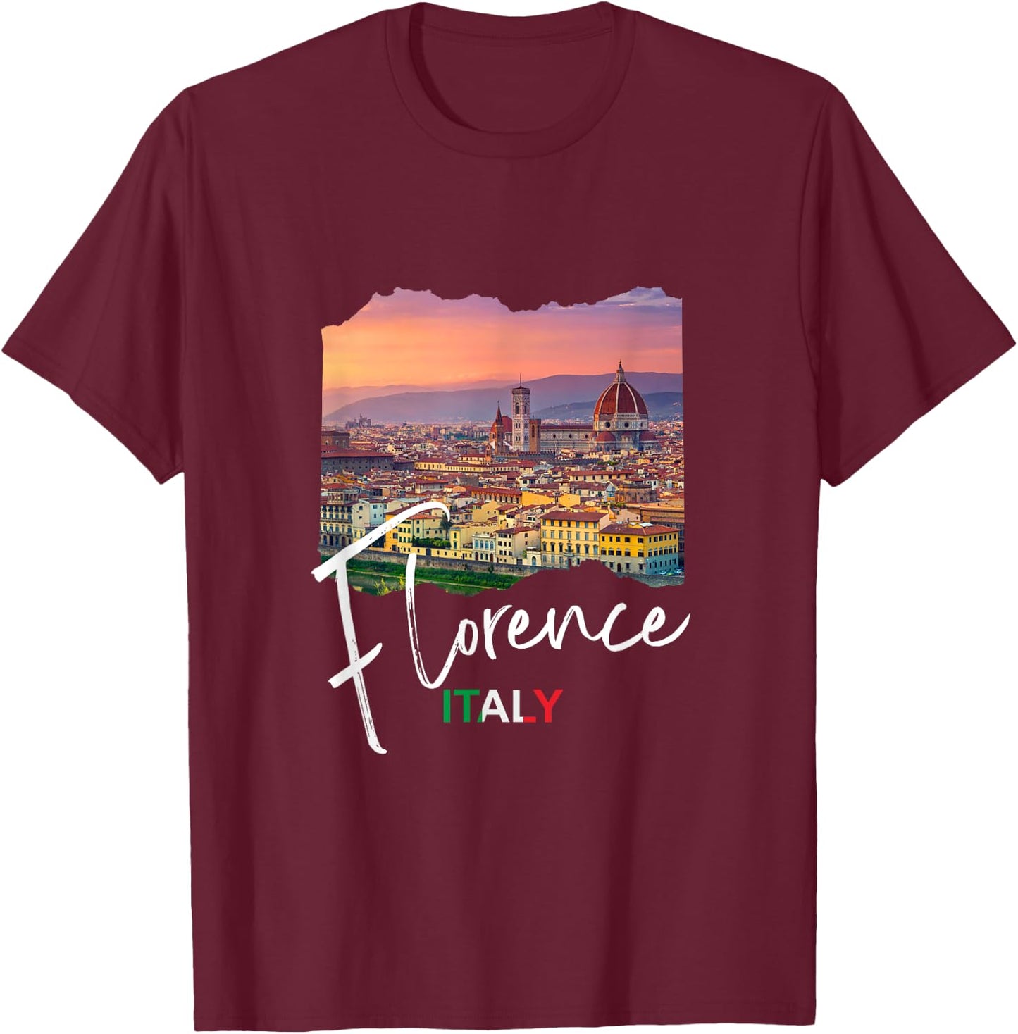 Italy Florence Souvenir / Florence T-Shirt - T-Shirt | Maroon