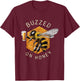 Mead Drinking Beer | Buzzed On Honey Mead T-Shirt - T-Shirt | Maroon