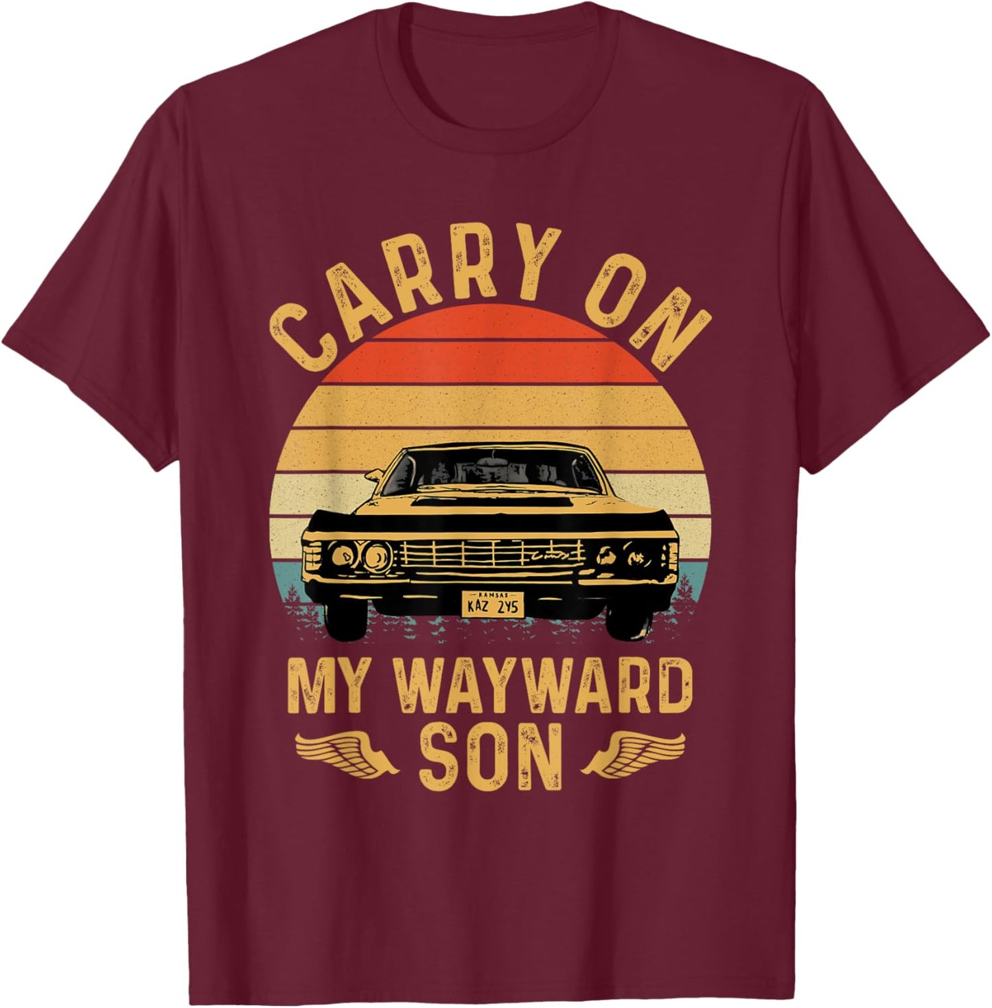 Carry On Classic Art My Wayward Funny Movie Graphic Son T-Shirt - T-Shirt | Maroon