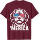 Patriotic USA American Flag 4th of July Cavapoo T-Shirt - T-Shirt | Maroon