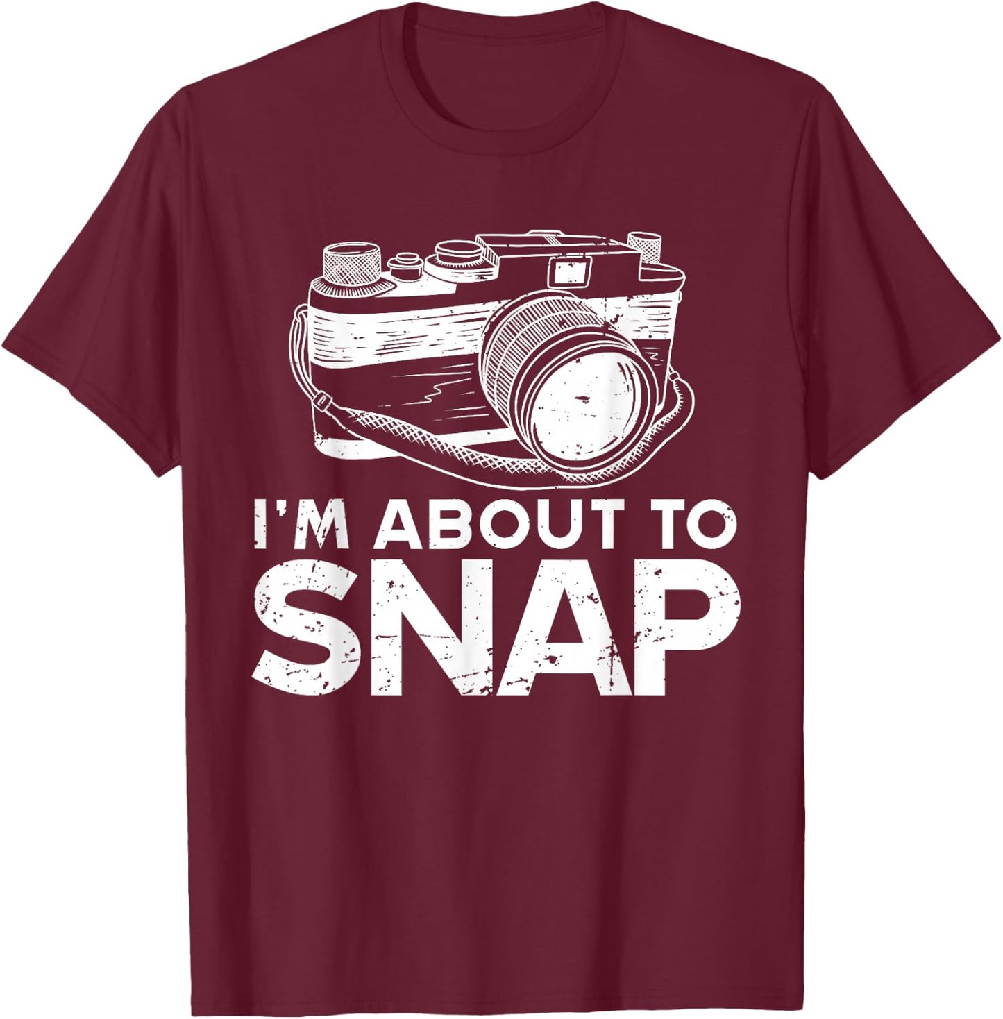 Funny Photography Women Photographer Camera Lover T-Shirt - T-Shirt | Maroon