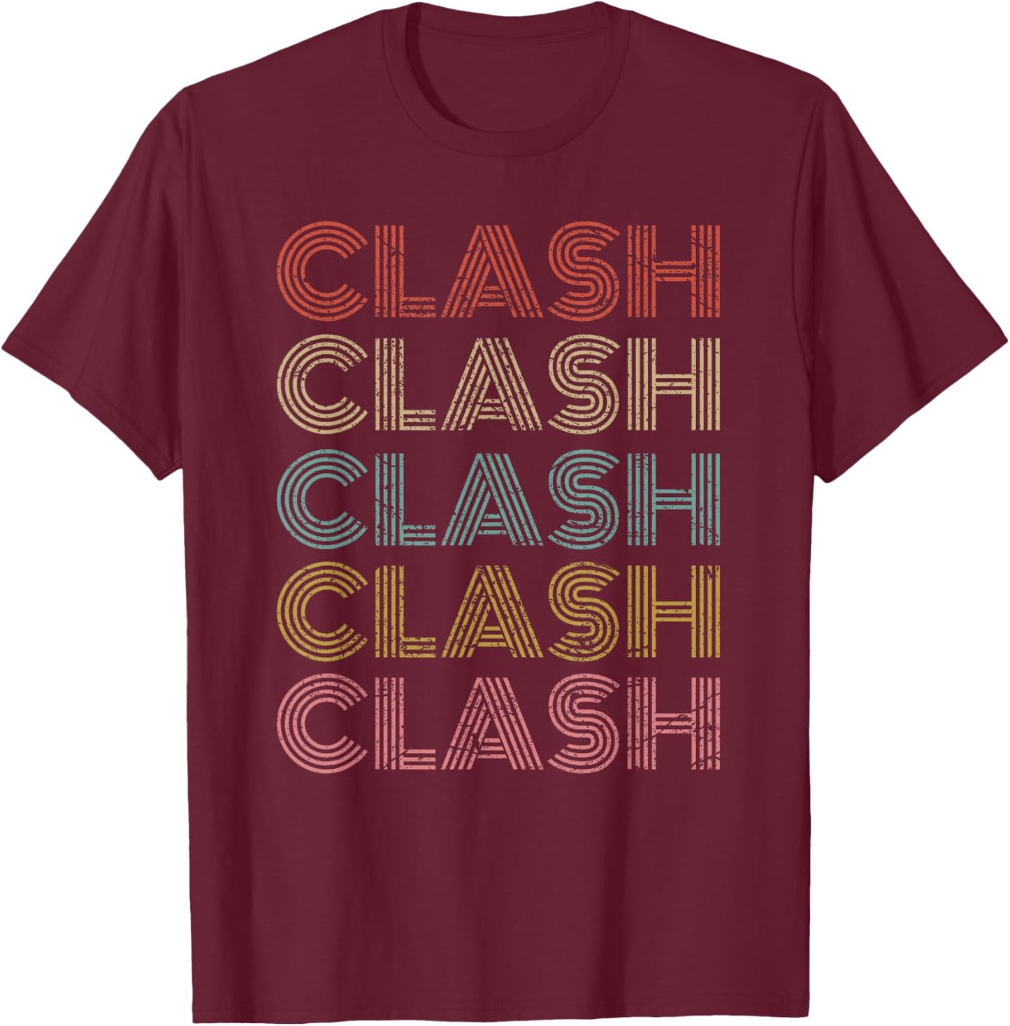 Clash Outfit Kids Teens Retro Gamer T-Shirt - T-Shirt | Maroon