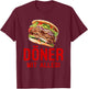 Döner Kebab Design - Döner mit Alles - Lustiges Döner T-Shirt - T-Shirt | Maroon