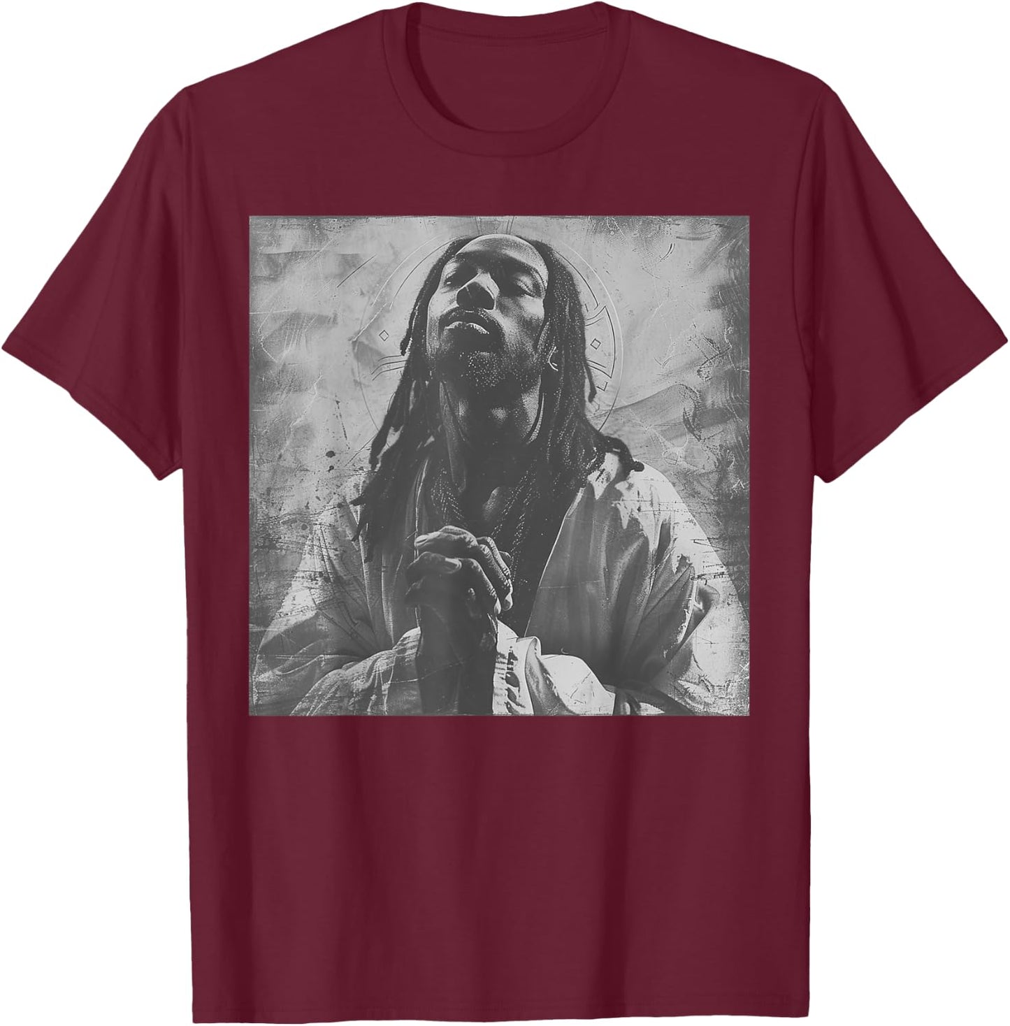 Black Jesus, Christianity, Church, Christ, Jesus T-Shirt - T-Shirt | Maroon