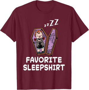 Vampire Vampires Nap Sleeping Sleep Pajama Nightgown T-Shirt - T-Shirt | Maroon
