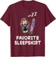 Vampire Vampires Nap Sleeping Sleep Pajama Nightgown T-Shirt - T-Shirt | Maroon