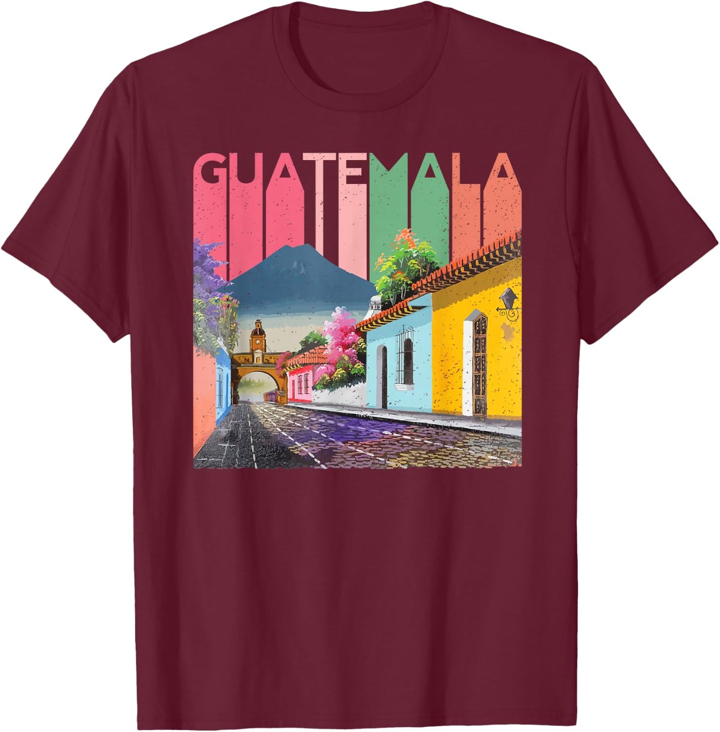 Guatemala Antigua Quetzal Chapin Cafe Semana Santa 502 T-Shirt - T-Shirt | Maroon