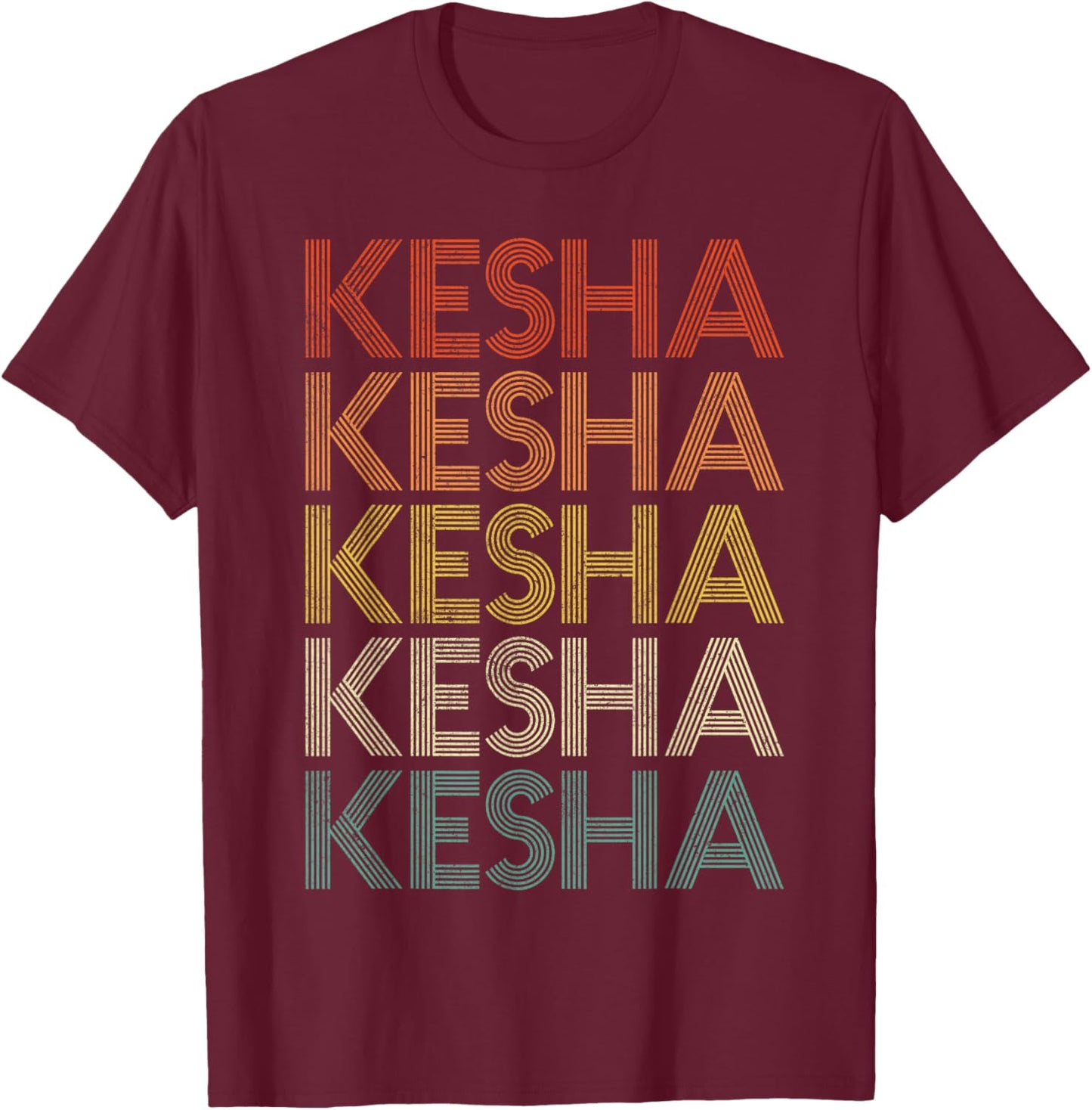 Kesha Vintage Retro T-Shirt - T-Shirt | Maroon
