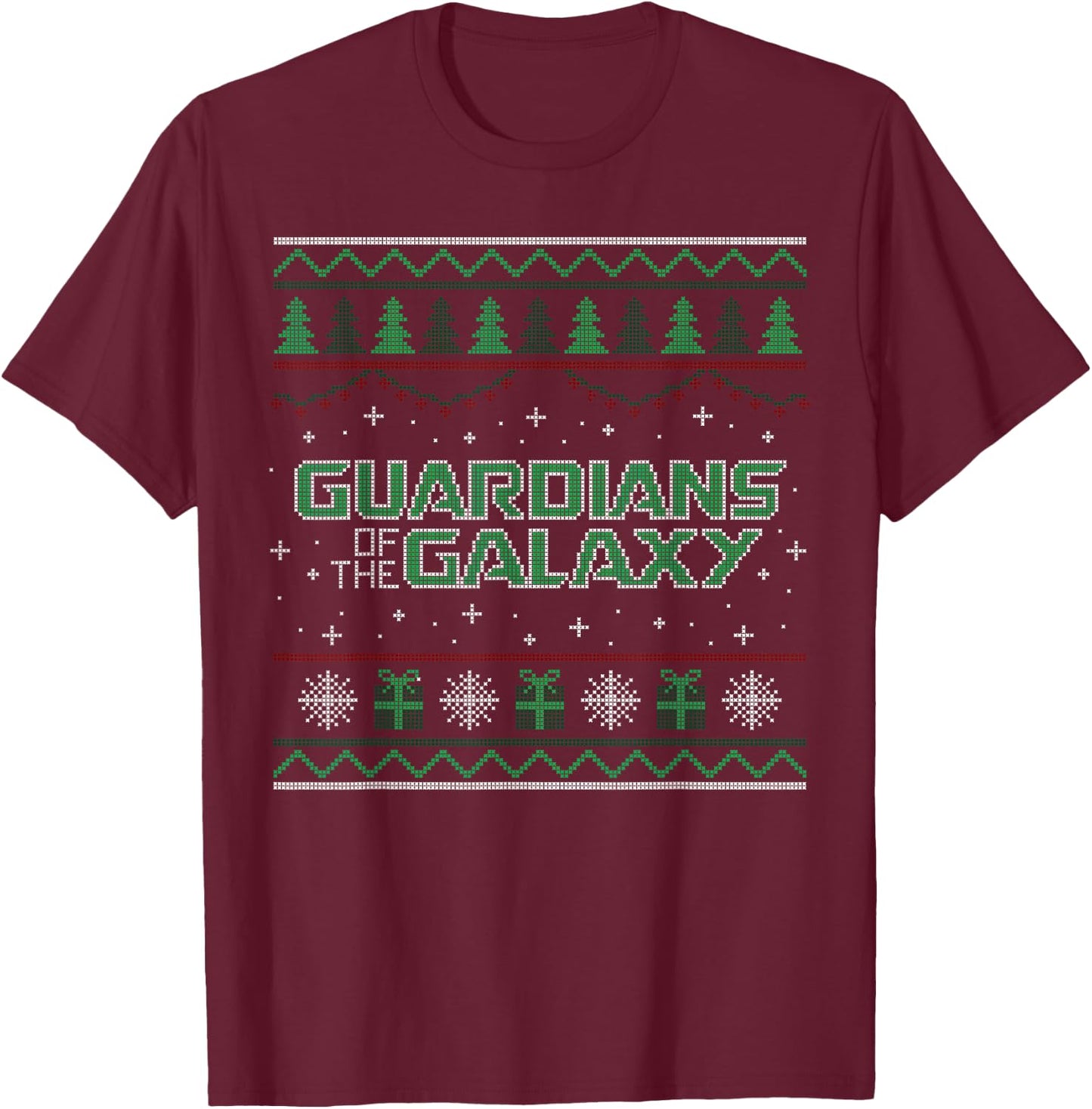 Marvel Guardians of the Galaxy: Holiday Special Sweater T-Shirt - T-Shirt | Maroon