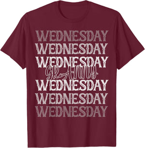 Heart Granny Grandma Mother's Day Family Christmas Wednesday T-Shirt - T-Shirt | Maroon