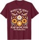 Plant Native Seeds for Native Bees T-Shirt - T-Shirt | Maroon