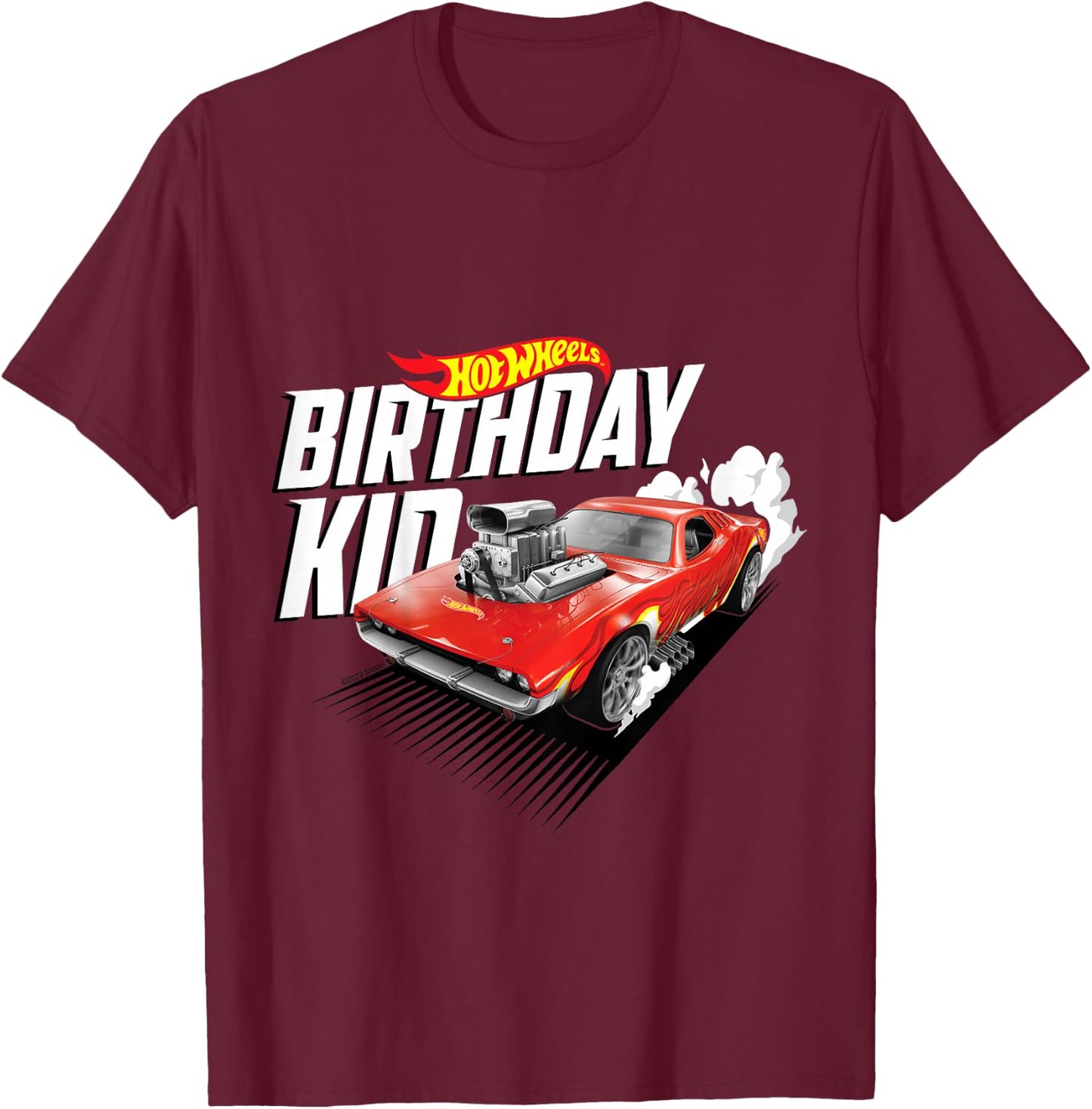 Hot Wheels - Birthday Boy T-Shirt - T-Shirt | Maroon