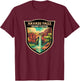 Havasu Falls Grand Canyon Landmark Badge Vintage T-Shirt - T-Shirt | Maroon