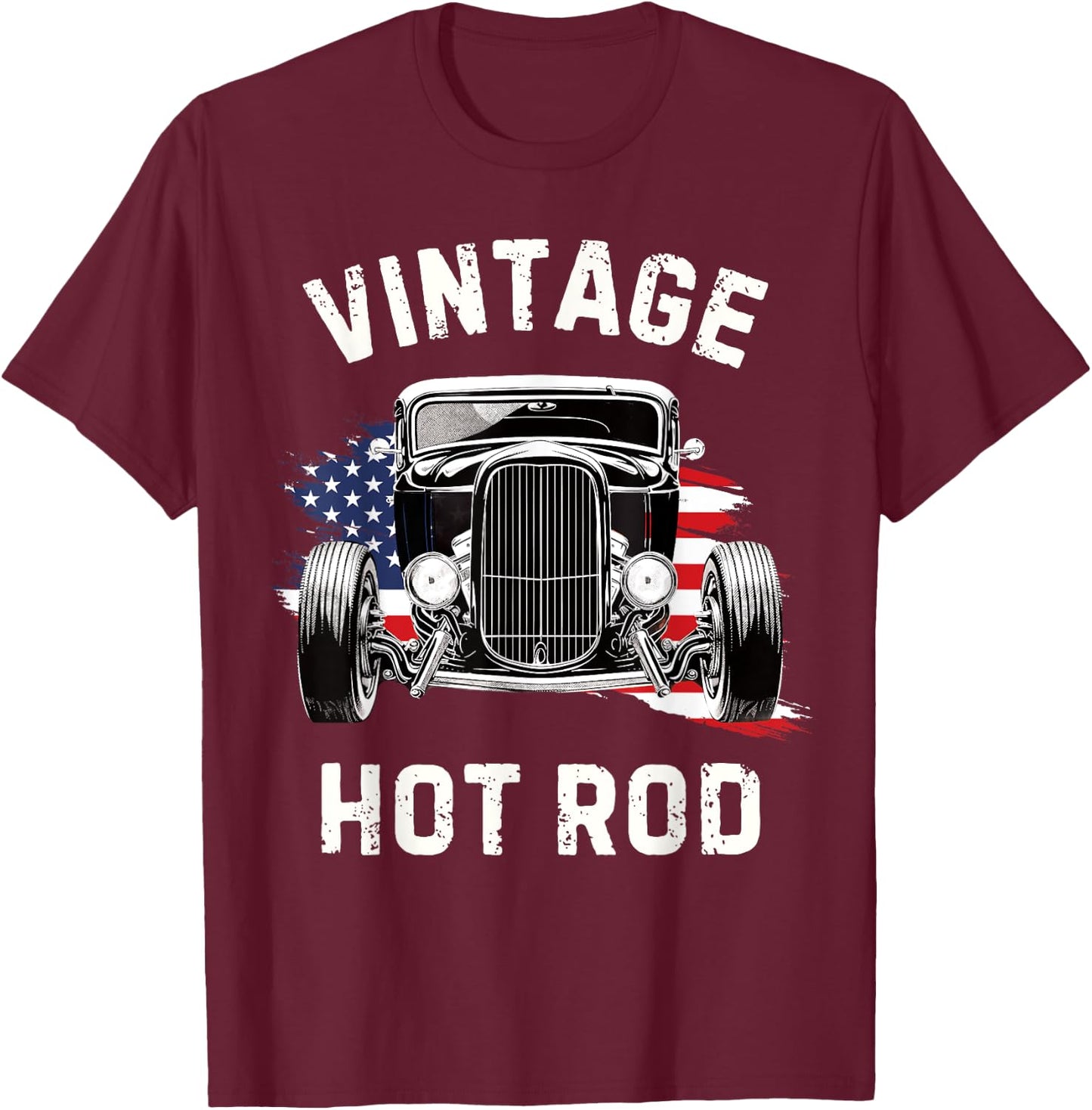 American Classic Hot Rod T-Shirt - T-Shirt | Maroon