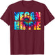 Vegan Hippie TieDye T Shirt T-Shirt - T-Shirt | Maroon