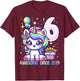 Unicorn 6th Birthday 6 Year Old Unicorn Party Girls Outfit T-Shirt - T-Shirt | Maroon