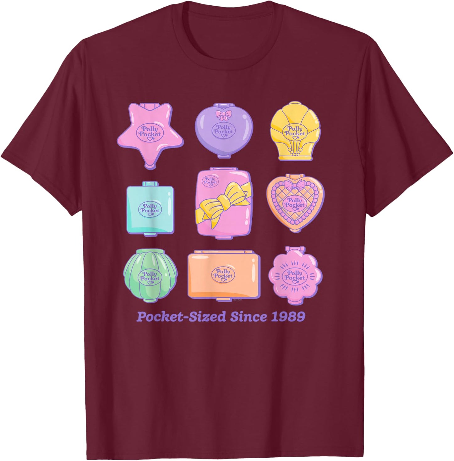 Polly Pocket - Compact Club T-Shirt - T-Shirt | Maroon