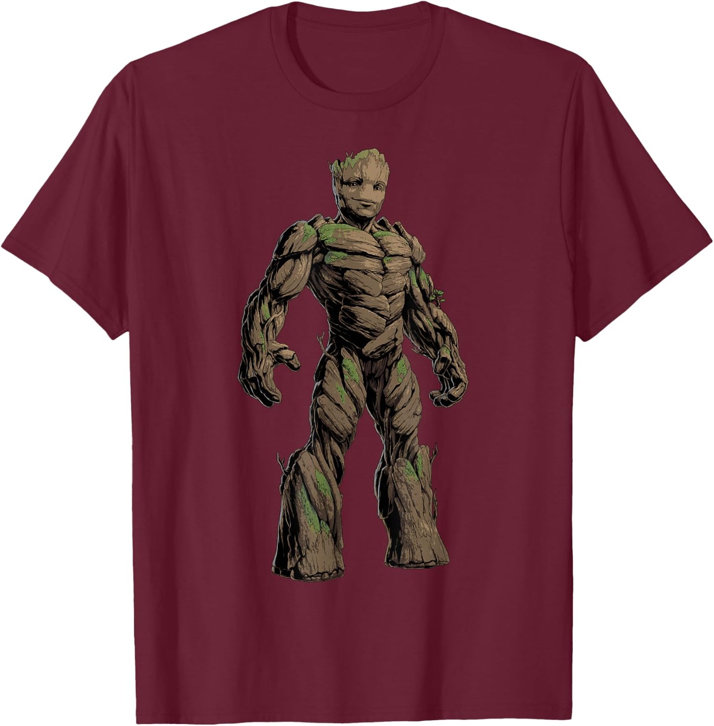 Marvel Guardians of the Galaxy Vol. 3 Groot Hero Pose T-Shirt - T-Shirt | Maroon