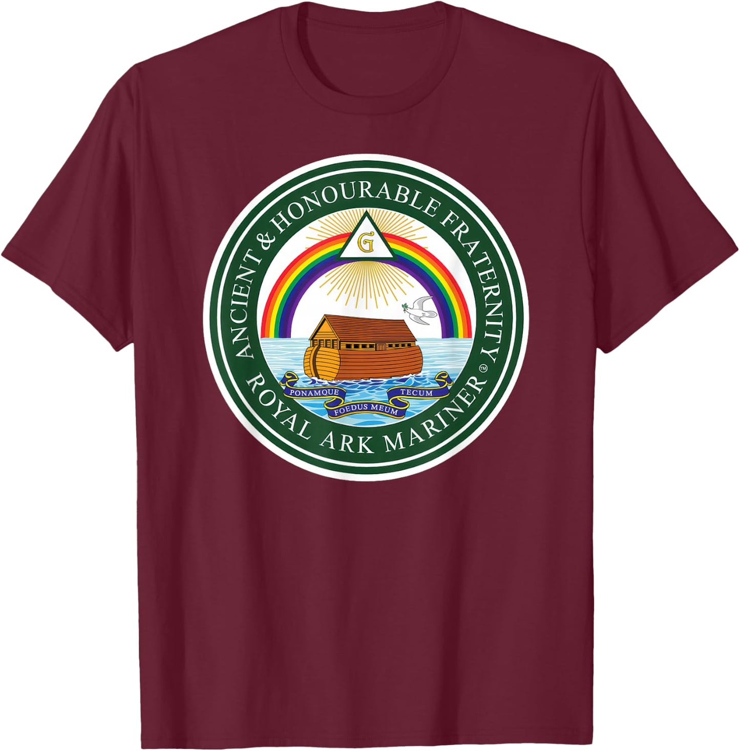 Royal Ark Mariners Symbol T-Shirt - T-Shirt | Maroon