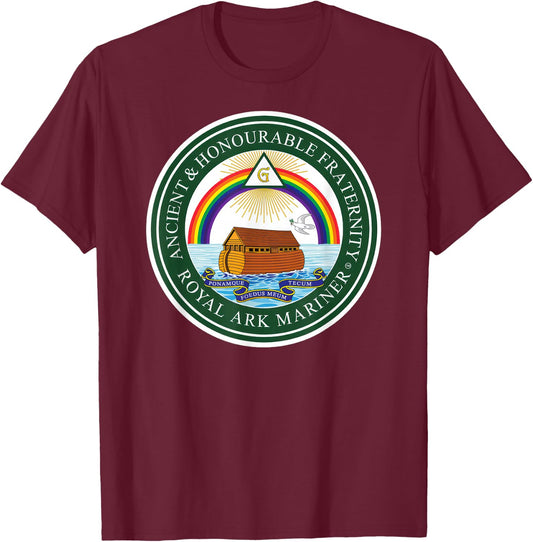 Royal Ark Mariners Symbol T-Shirt - T-Shirt | Maroon