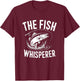 The Fish Whisperer Master Angler Artwork T-Shirt - T-Shirt | Maroon