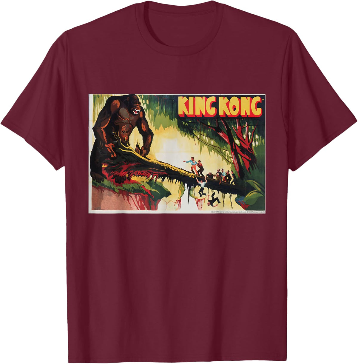 King Kong Wild T-Shirt - T-Shirt | Maroon