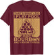 Bourbon Whisky Pool Funny Billiards Quote T-Shirt - T-Shirt | Maroon