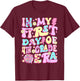 Groovy In My First Day 4th Grade Era Back To School Girls T-Shirt - T-Shirt | Maroon