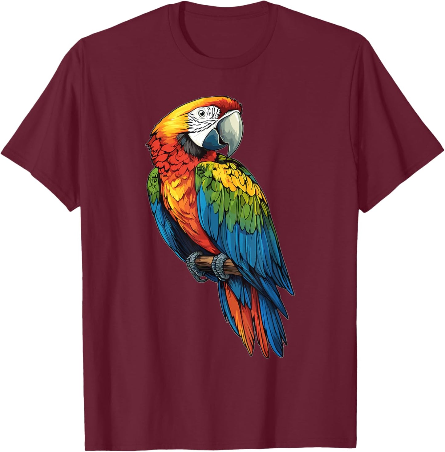 Macaws Macaw T-Shirt - T-Shirt | Maroon