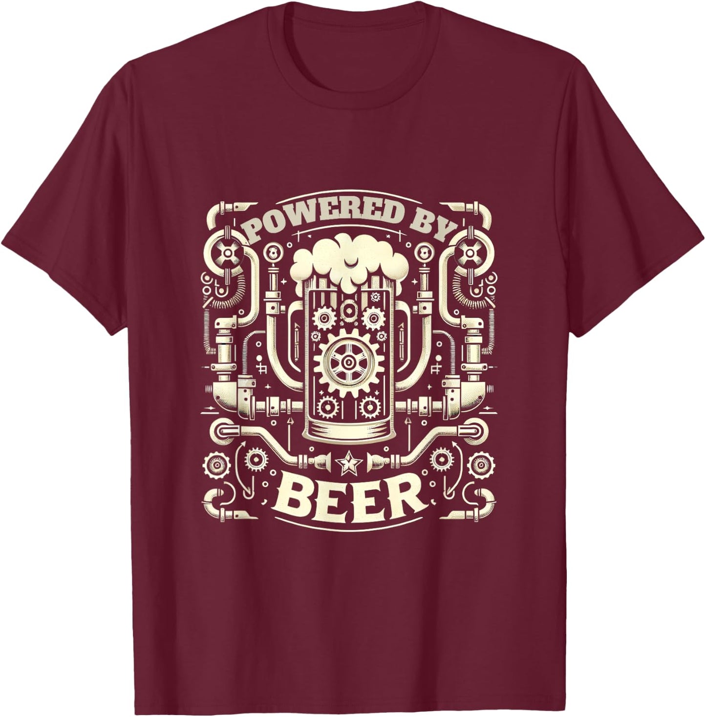 Feiern Hopfen Beer Mug Funny Saying Beer T-Shirt - T-Shirt | Maroon