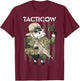 Funny Cow Farmer tactical dairy tactical men's women's T-Shirt - T-Shirt | Maroon