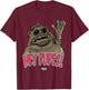 Nab1804 -Adults Grey Cartoon Animal Retro - Small - Call Me Chet, Weird Chet T-Shirt - T-Shirt | Maroon