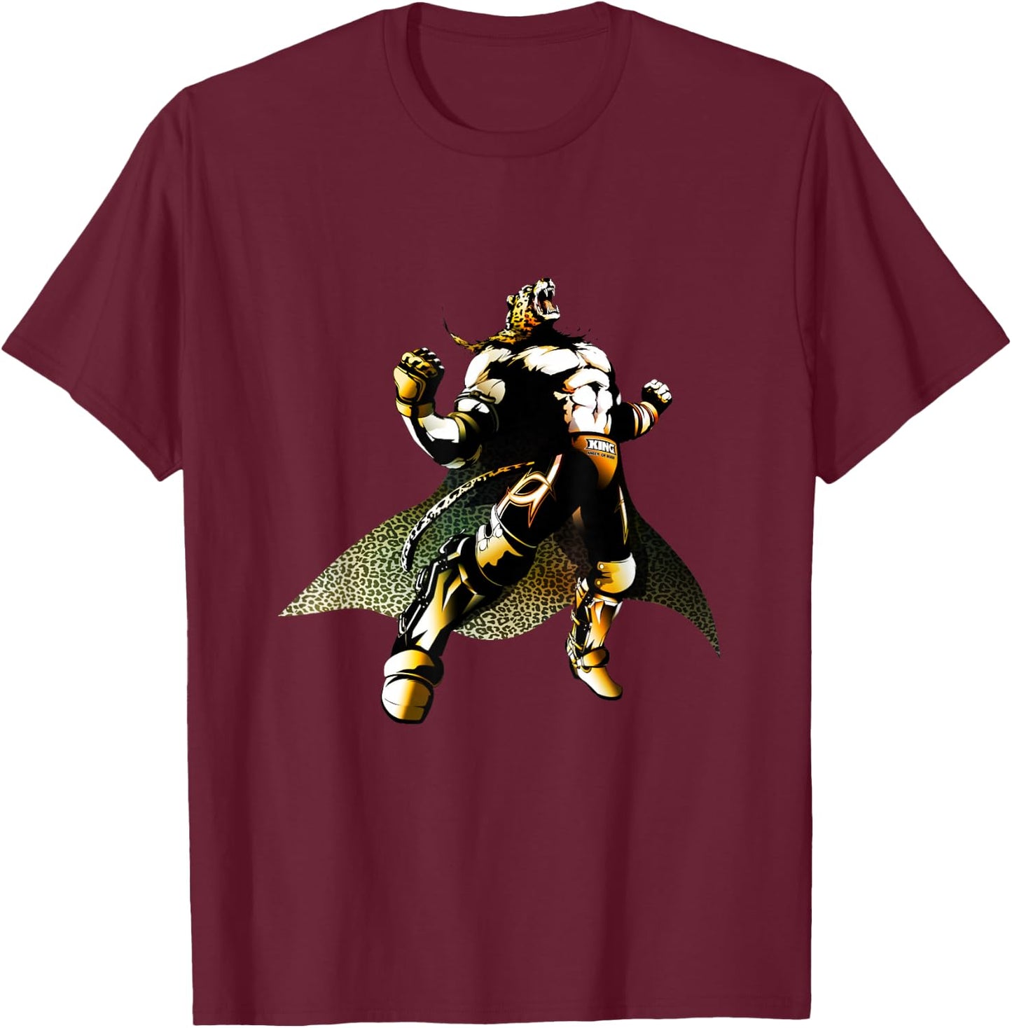 Bandai Namco Entertainment Inc. TEKKEN7 KING 001 , Small, Black T-Shirt - T-Shirt | Maroon