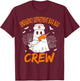 Emergency Department Boo Crew Ghost ER Nurse Halloween T-Shirt - T-Shirt | Maroon