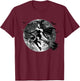 Retro Vintage Sexy Witch on the Broom Moon Halloween T-Shirt - T-Shirt | Maroon