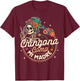 Spanish Mom Latina Power Skeleton Chingona Como Mi Madre T-Shirt - T-Shirt | Maroon
