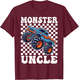 Monster Truck Uncle Monster Truck Are My Jam Truck Lovers T-Shirt - T-Shirt | Maroon