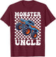 Monster Truck Uncle Monster Truck Are My Jam Truck Lovers T-Shirt - T-Shirt | Maroon