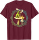 Alice and the Smoking Caterpillar - T Shirt Design T-Shirt - T-Shirt | Maroon