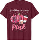 Breast Cancer In October We Wear Pink Pumpkin T-Shirt - T-Shirt | Maroon
