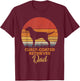 Retro Vintage Sunset Curly Coated Retriever Dad T-Shirt - T-Shirt | Maroon