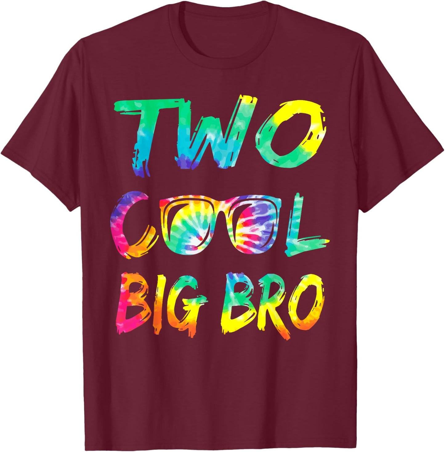 Big Brother Of The Birthday Boy Two Cool 2nd Bday Family T-Shirt - T-Shirt | Maroon