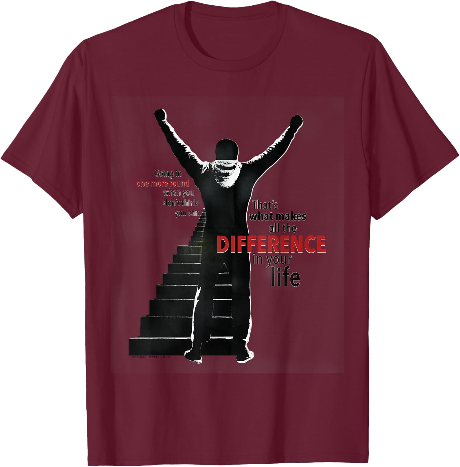 Rocky Makes All The Difference T-Shirt - T-Shirt | Maroon