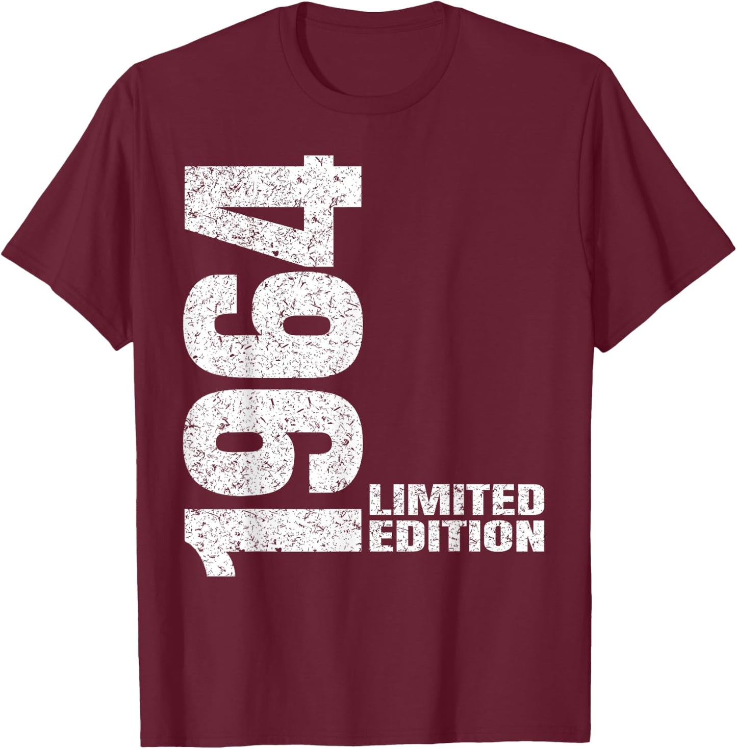 Vintage 1964 Limited Edition Classic 1964 Men Women Birthday T-Shirt - T-Shirt | Maroon