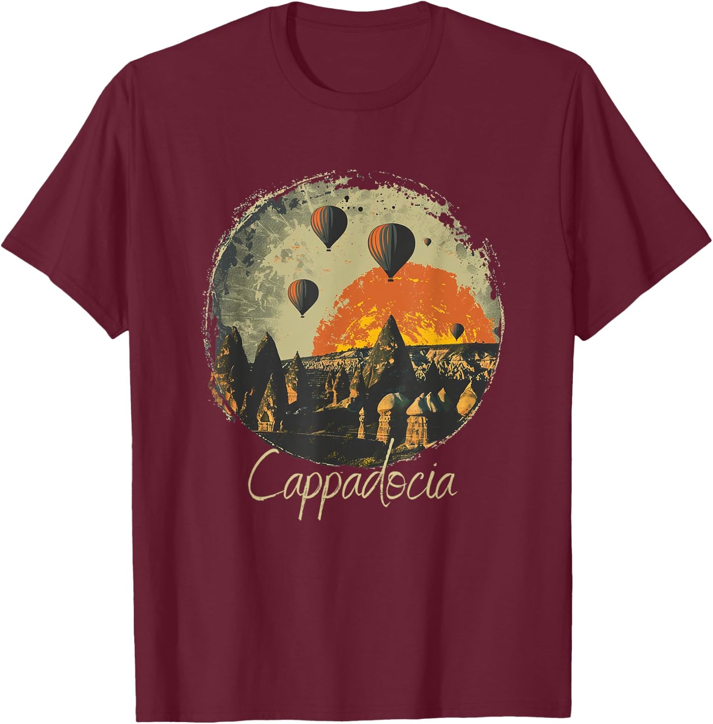 Cappadocia T-Shirt - T-Shirt | Maroon