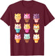 Kawaii Cat Ice Cream Sweets Food Lover Men Women Girls Kids T-Shirt - T-Shirt | Maroon