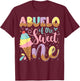 Abuelo Of The Sweet One Ice Cream 1St Birthday Party T-Shirt - T-Shirt | Maroon